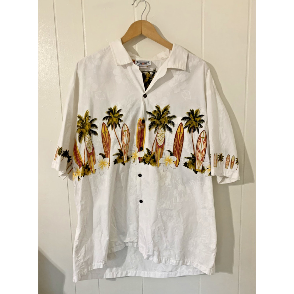 Vintage Pacific Legend Hawaiian Shirt Men’s 2XL Made in Hawaii USA Surfboards - Picture 1 of 6